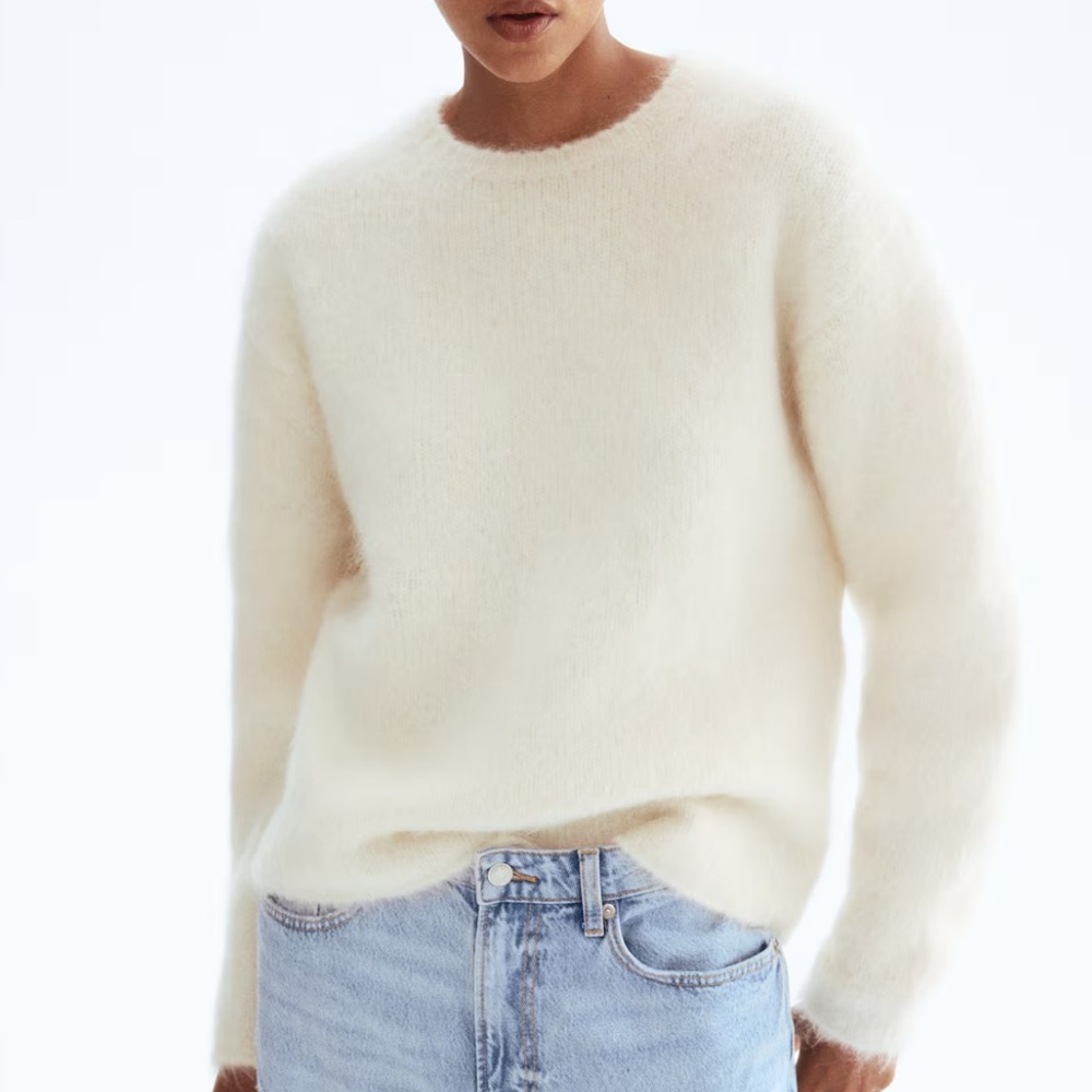 H&M Mohair Wool blend sweater size medium